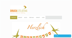 Desktop Screenshot of druckatelier46.ch