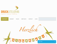 Tablet Screenshot of druckatelier46.ch
